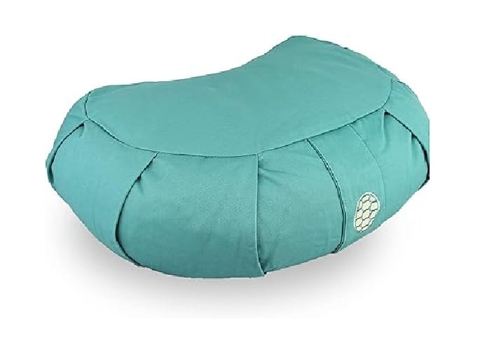 Cojín media luna para meditación