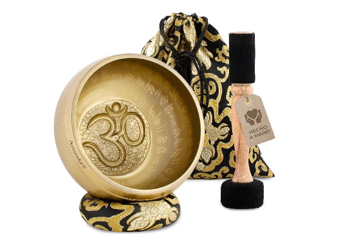 Cuenco tibetano pintado a mano