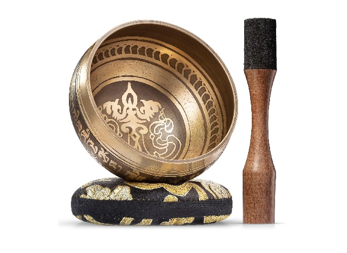 Cuenco tibetano con diseño Mantra