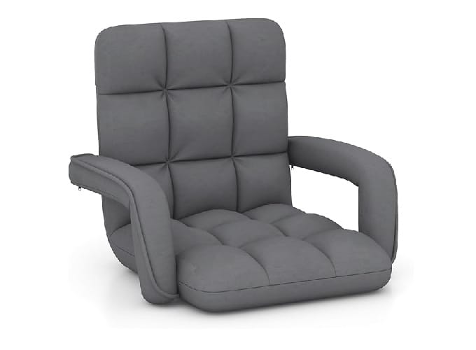 Sillón de suelo ajustable con reposarazos