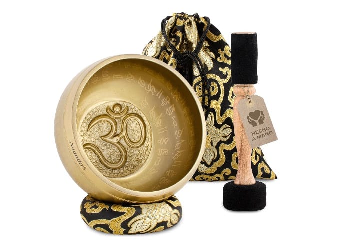 Cuenco tibetano pintado a mano