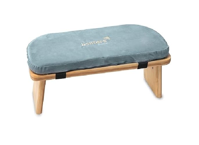 Banco de meditación plegable con cojín